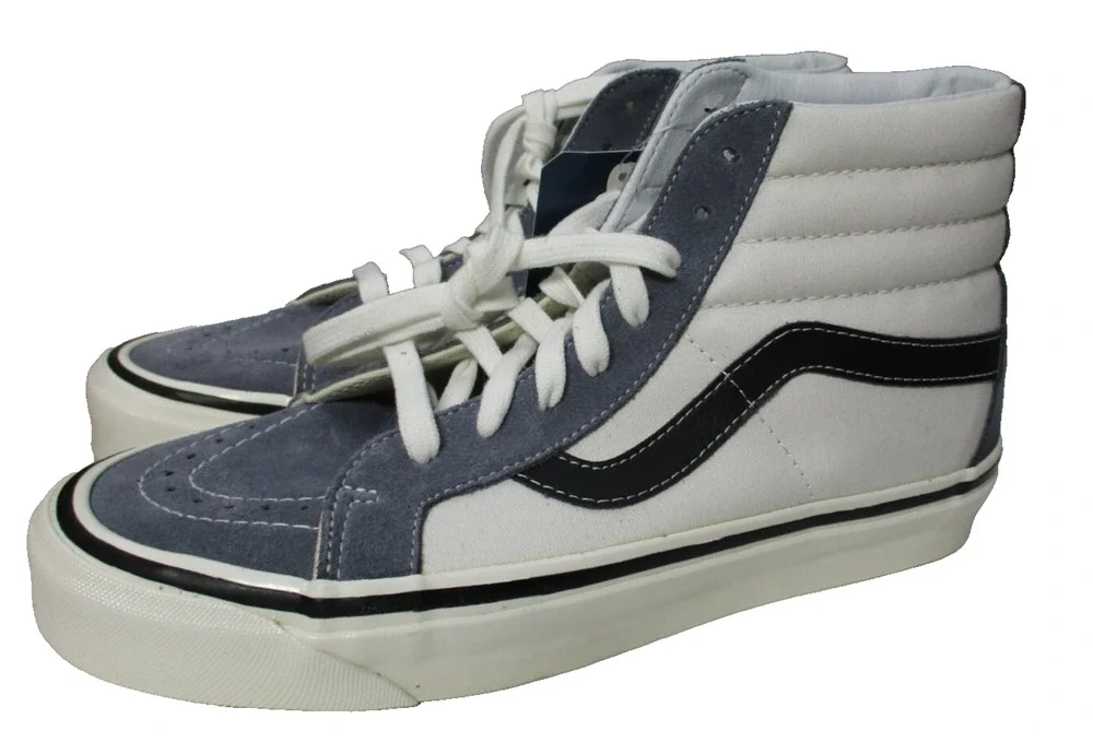 Vans Sk8 Hi 38 Dx Og Blue White Black Mens Sz 8.5 Womens Sz 10 Ultra Cush